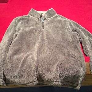 Trinity Cozy Gray Fleece Pullover